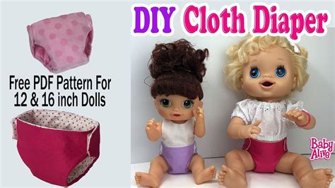 doll diaper pattern|free baby alive diaper patterns.